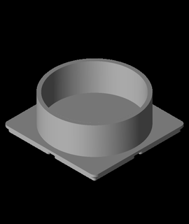 paramétrico elíptico suporte fo gridfinity 3d print model - Mito3D