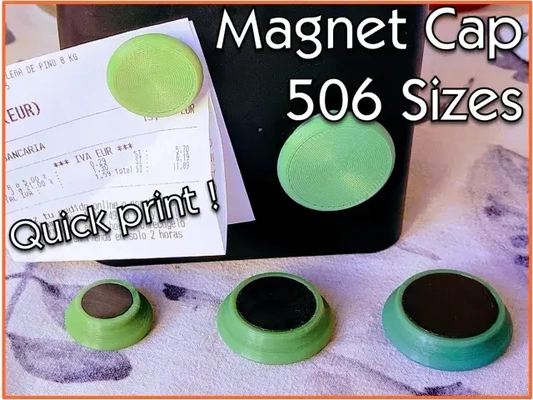 parametric magnet caps - 506 sizes downloadable 3d by olo deepdelver on thangs 3d print model - Mito3D