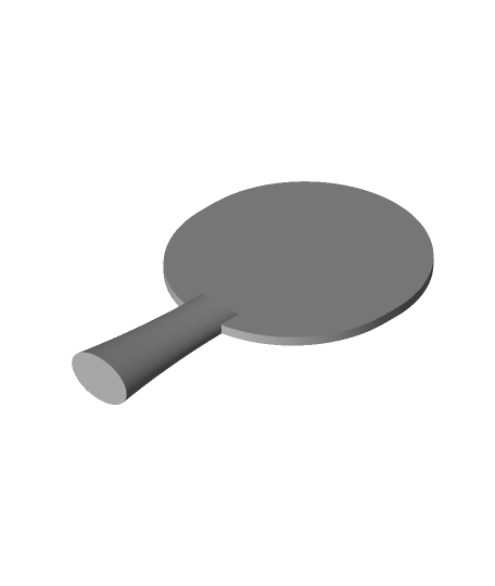 parametric ping pong paddle 3d model cfinke thangs 3D print model - Mito3D