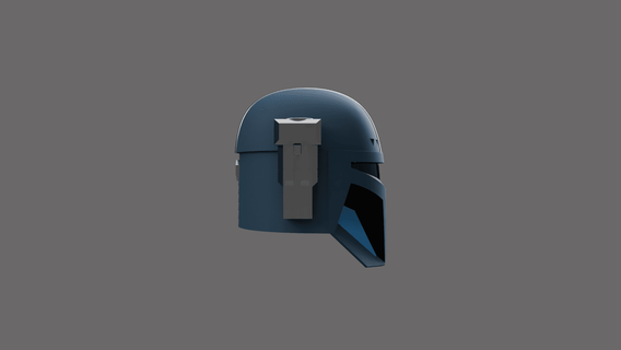 paz vizsla - heavy mando inspired helmet clean+dented -   starbug props  3d print model - Mito3D