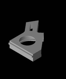 pci ventilador monte Kossel impressora 3d modelo 3d print model - Mito3D