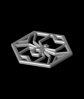 pdo geometric spider coaster noahmil 3d model thangs 3d print model - Mito3D