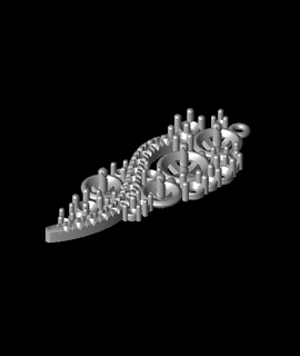 perle cou diamant réglage 3d modèle 3d print model - Mito3D