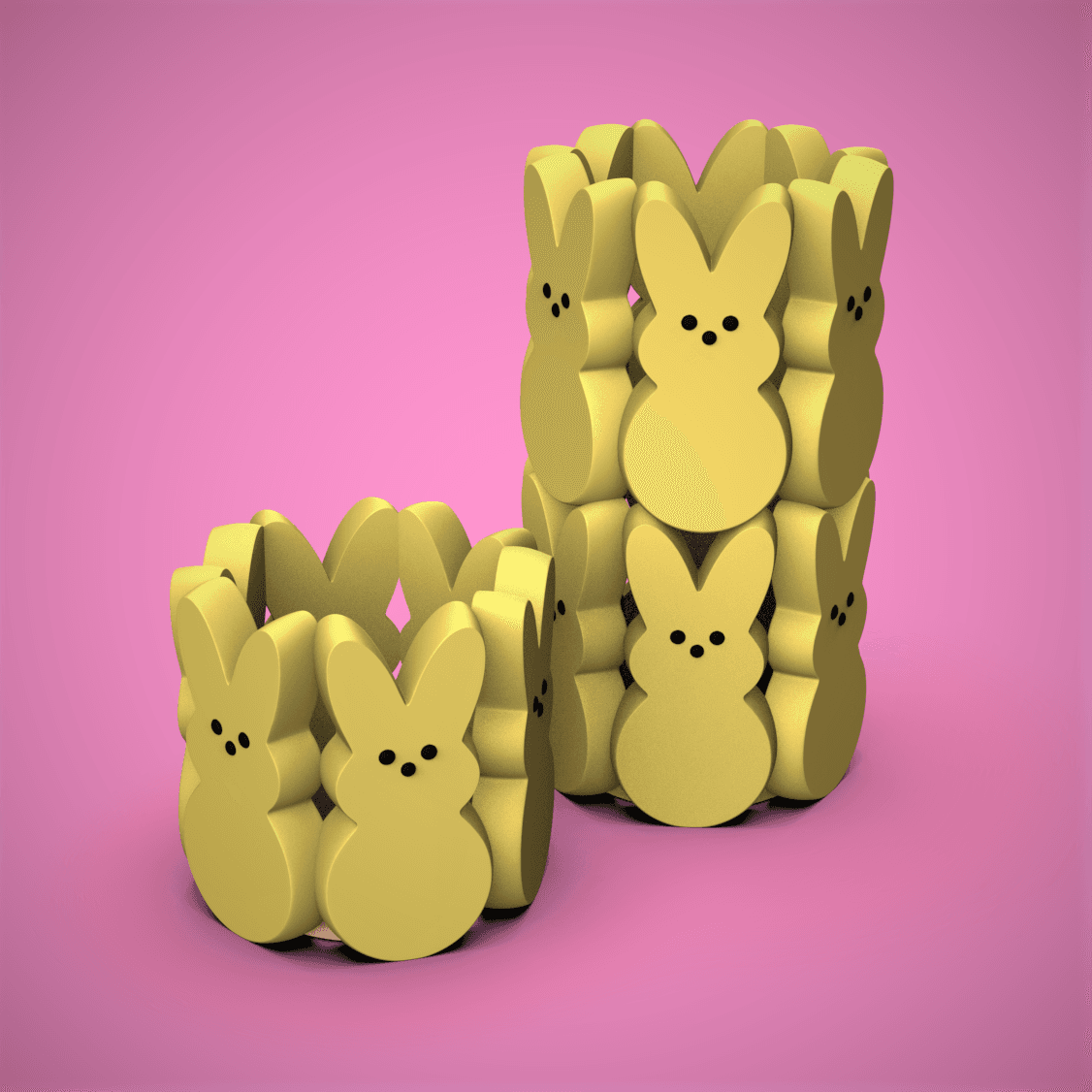 peep bunny - thang holder chelscct chelseycreatesthings 3D print model - Mito3D