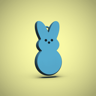 piaulement lapin keychain chelscct chelseycreatesthings 3d print model - Mito3D