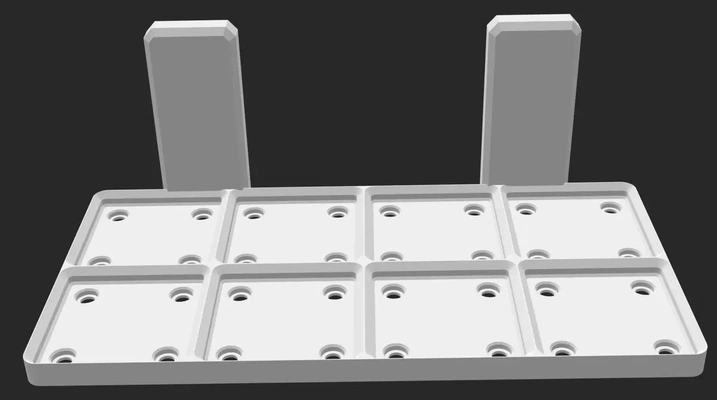 pegboard to gridfinity 2x4 stl 3d by perlguy 3d print model - Mito3D