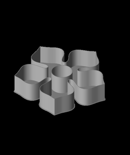 pentafower02 nestable box v2 ppac 3d print model - Mito3D