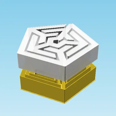 pentagram labyrinth nestable box v2 - 3d by ppac on thangs 3d print model - Mito3D