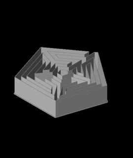 Pentagramm Labyrinth schält Box v2 3d print model - Mito3D