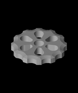 perilla extrusor par rueda dentadastl 3d print model - Mito3D