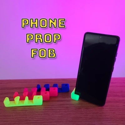 phone prop fob - stand selfie 3d by makers mashup on thangs cell iphone android 3d print model - Mito3D