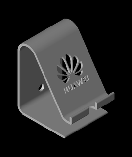 teléfono estante soporte Huawei logo 3d modelo regañó gracias 3d print model - Mito3D