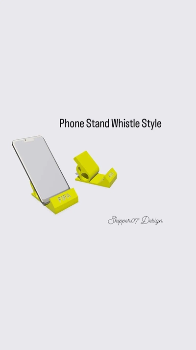 phone stand whistle stylestl - 3d by skipper07 on thangs 3d print model - Mito3D