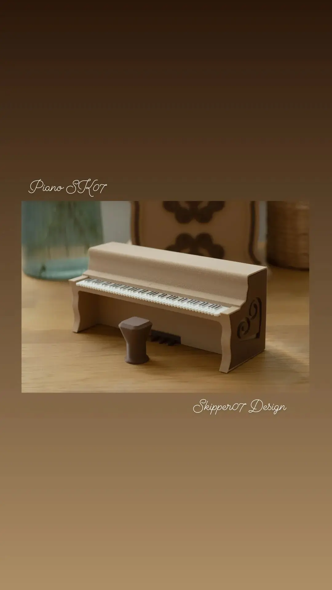 piano sk07 - 3d by skipper07 on thangs 3D print model - Mito3D