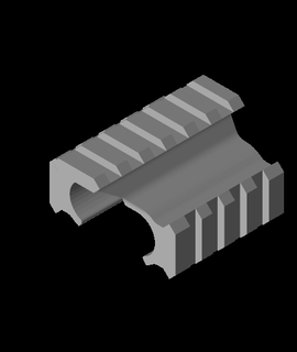 picatinny rails nerf triad 3d model kepwell thangs 3d print model - Mito3D