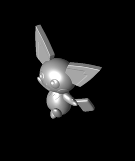 pichu pokemon 3d model teşekkürler 3d print model - Mito3D