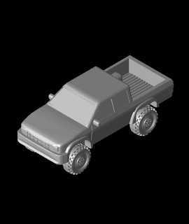pick up truck technical 1 100 scale 3d print model - Mito3D