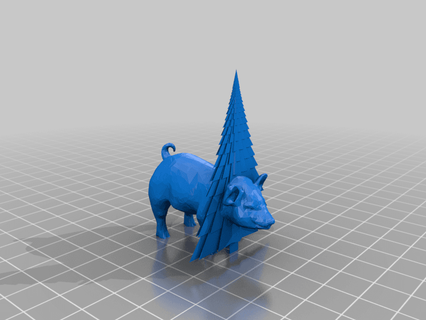porco Natal árvore Scoopypez 3d print model - Mito3D