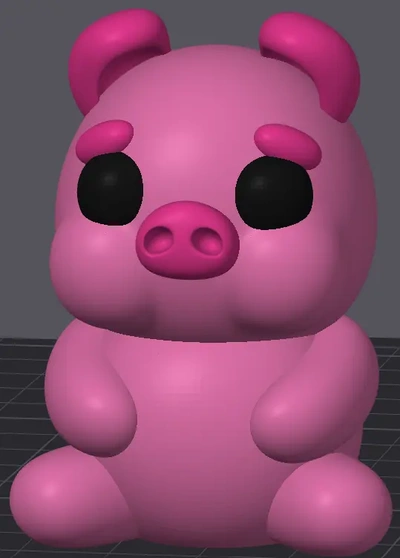 pig colored - 3d by smileyprinter on thangs 3d print model - Mito3D