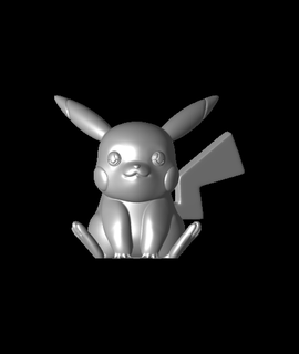 Pikaçu pokemon hayran Sanat sanatlar eğlence 3d print model - Mito3D