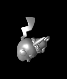 Pikachu natale ornamento calebtimeo 3d print model - Mito3D