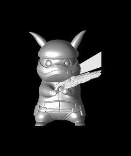 Pikachu 007stl diseñador 3d print model - Mito3D