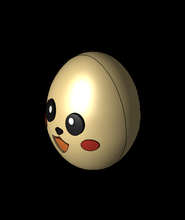 Pikaçu Yumurta 3d model baskıya basın teşekkürler 3d print model - Mito3D
