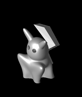 Pikachu fantasma Víspera Santos pokemon aficiones juegos 3d print model - Mito3D