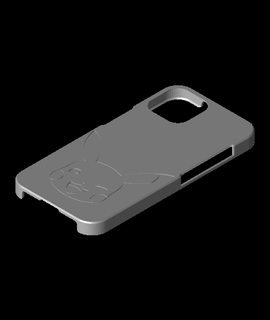 Pikachu parpadeo iphone 14 caso funda yurokos dispositivos 3d print model - Mito3D
