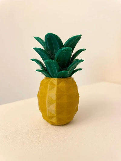 pineapple - 3d by retromaker on thangs plant fruit home decor decoration summer tropical 3d print model - Mito3D
