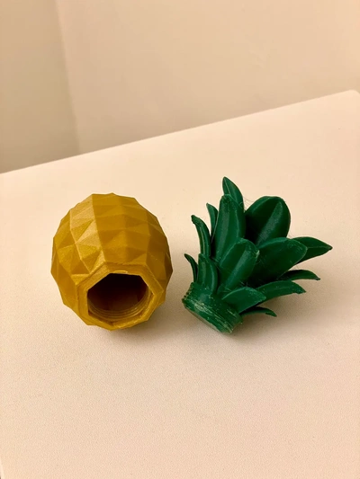 pineapple container - 3d by retromaker on thangs decoration home decor stash screwtop 3d print model - Mito3D