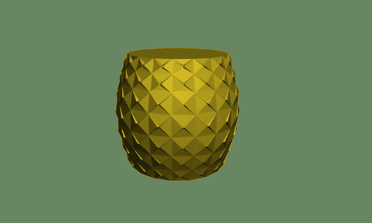 pineapple pot - mels 3d print model - Mito3D