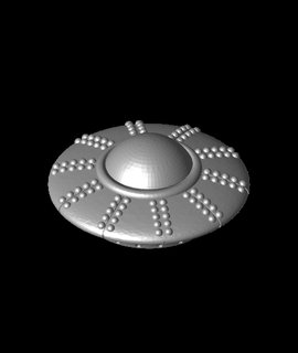 pip ufo v20 inquietação spinner 3d print model - Mito3D
