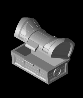 pirate Trésor poitrine récipient mhvant passe temps Jeux 3d print model - Mito3D