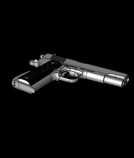 impugnatura pistola 3d modello pioggia grazie 3d print model - Mito3D