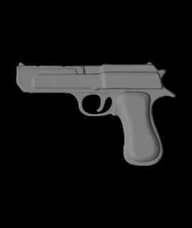 tabanca oluşturulmuş revopoint pop 3d model teşekkürler 3d print model - Mito3D