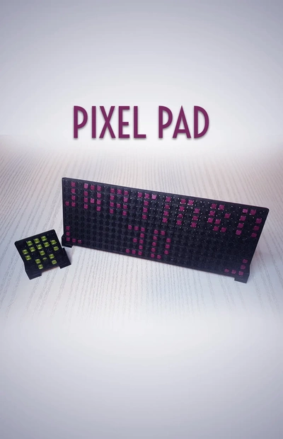pixel pad - 3d by jaatinen3d on thangs art creativity print in place print-in-place tiles 3d print model - Mito3D