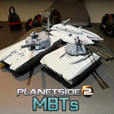 planetside 2 mbts main battle tanks magrider prowler vanguard articulating turrets - 3d by terminal 6 on thangs 3d print model - Mito3D