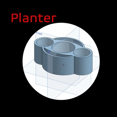 planter - 3d by pondyr on thangs 3d print model - Mito3D