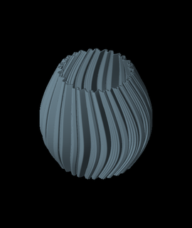 planteur abstrait vase mode 3d print model - Mito3D