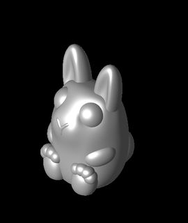 pleading bunny built bot Animals 3d print model - Mito3D