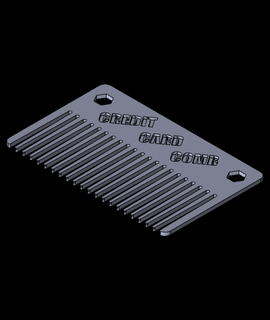 pocket comb logosldprt printcipl4 3d print model - Mito3D