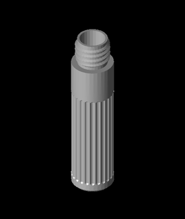 pocket screw tube - fits mini cigar 3d print model - Mito3D