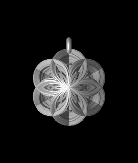 poinsettia lattice christmas ornament 3d print model - Mito3D