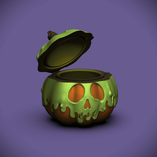 poison pumpkin bowl lid +bambu 3mf files - chelscct chelseycreatesthings 3d print model - Mito3D