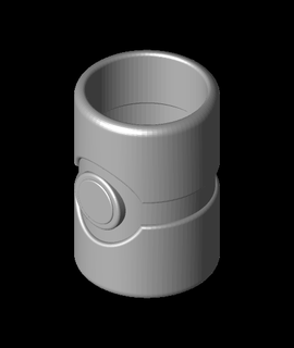 pokeball coozie 3d model glytch3d thangs 3d print model - Mito3D