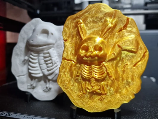 pokemon fossils - charmander pikachu helix 3d by omsculpts on thangs 3d print model - Mito3D
