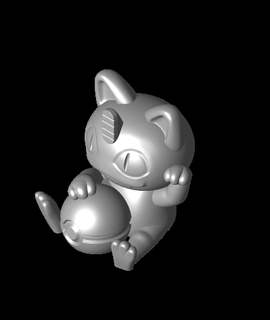 pokemon meowth 3d model axel thangs 3d print model - Mito3D
