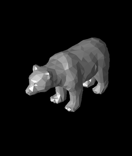 poly bear rnost zek Hobbies & Games 3d print model - Mito3D