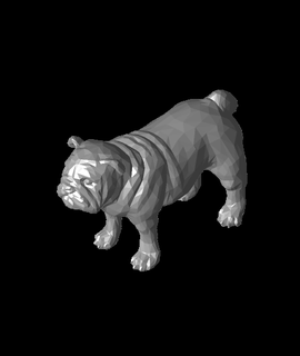poly bulldog rnost zek Animals 3d print model - Mito3D